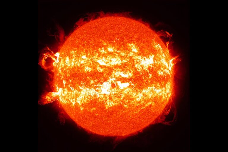 Sun composite of 25 separate images