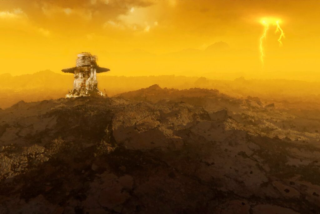 Venera 9 spacecraft on Venus