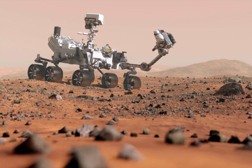 perseverance rover on mars